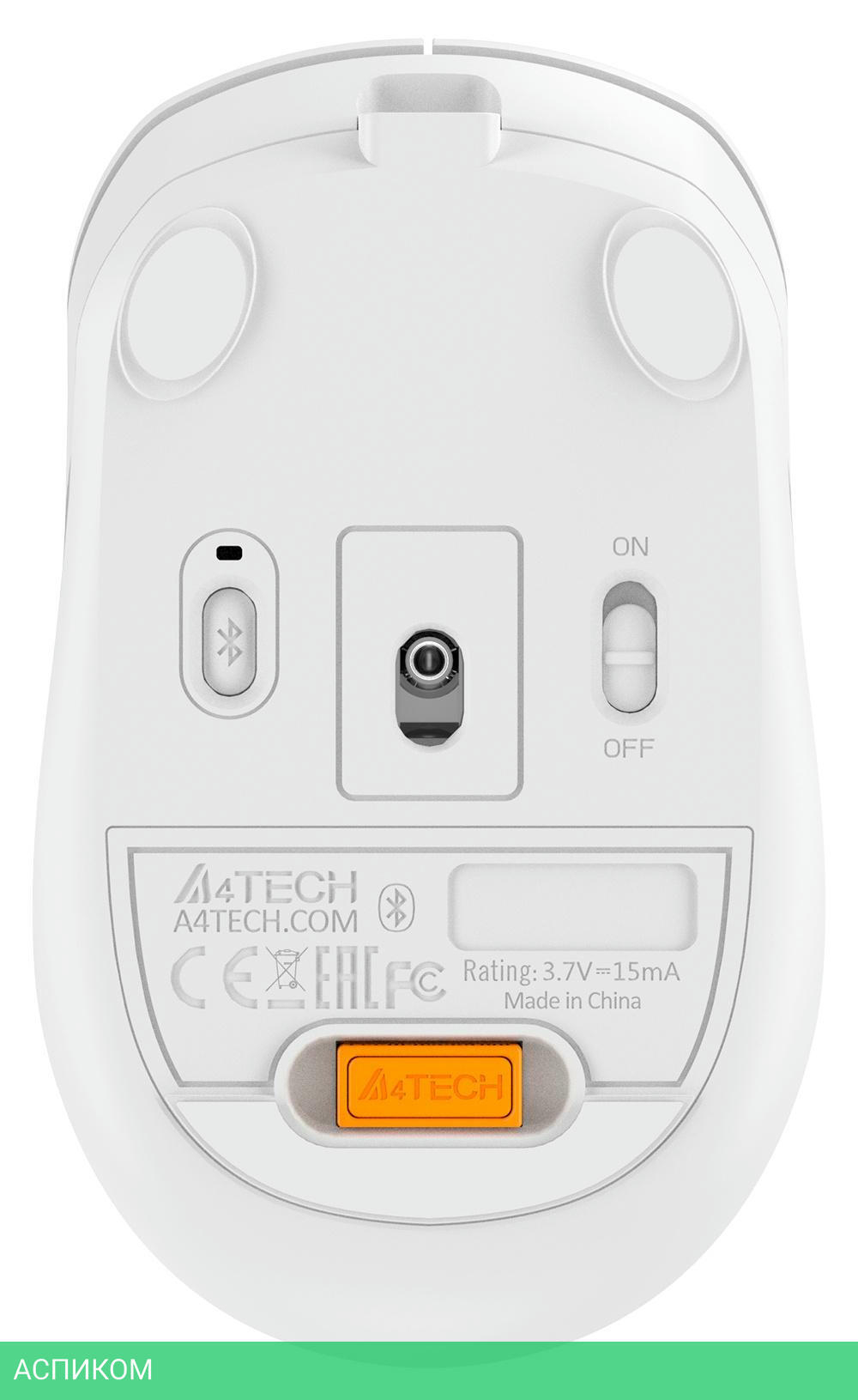 Мышь A4Tech Fstyler FB10C Grayish White