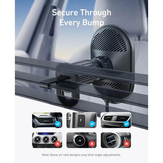 Беспроводное автомобильное зарядное устройство Anker MagGo Wireless Car Charger (B2932111)