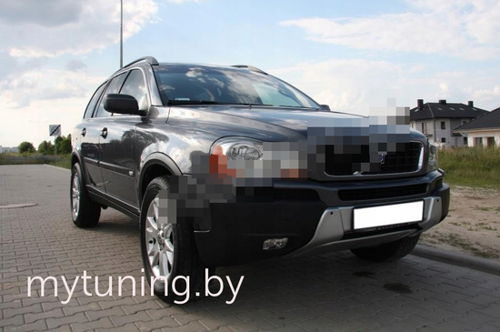 Накладка на передний бампер V.2 для VOLVO XC90 2002-2005