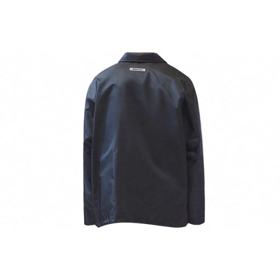 Fear of God Essentials Coach Jacket Black Logo