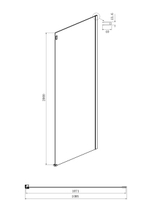 Душевое ограждение Ambassador Benefit 19022204HBB-110HBB (150х110х200) прямоугольник,черный,стекло тонированное,раздвижная,2 места