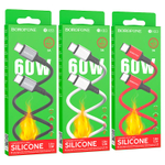 Кабель HOCO X83 Type-C-Type-C 60W 3A 1м PVC White