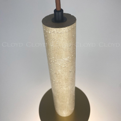 Подвесной светильник Cloyd CLARNET-C P1 / выс. 33 см - травертин (арт.11542)