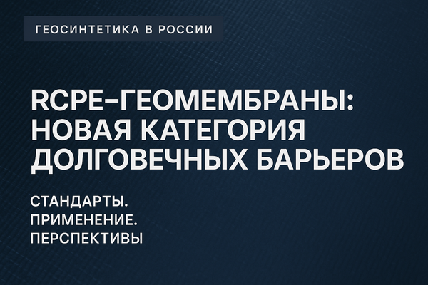 Армированные композитные полиэтиленовые геомембраны (RCPE): новая категория долговечных барьеров