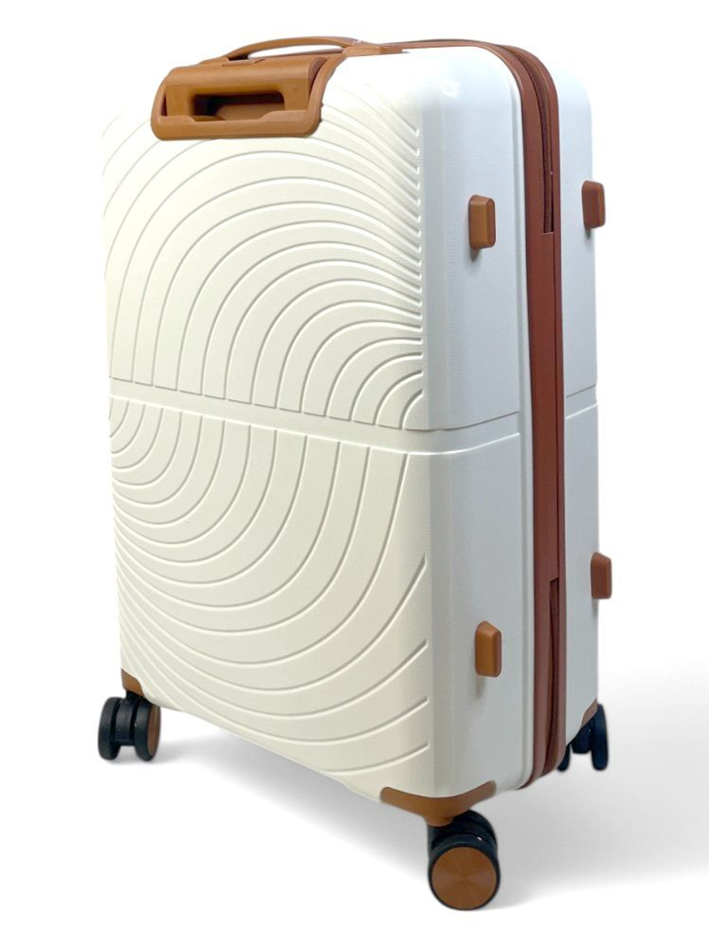 Средний чемодан Bon-Voyage PP Wave, Белый, M