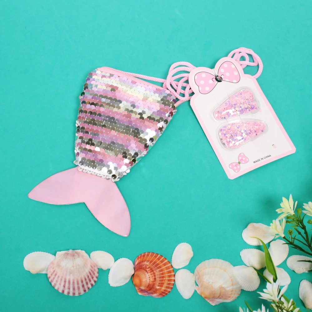 Набор аксессуаров для волос детский с сумочкой «Little Treasure Lady» (2 зажима, сумочка), 10*26см