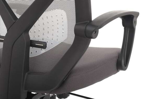 Кресло Oliver RCH W-203AC Черный пластик/Серый