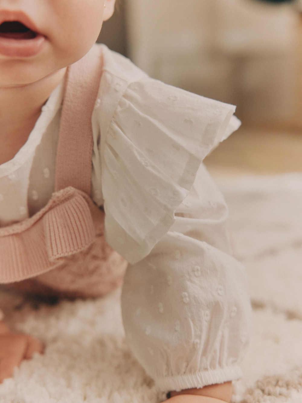 Комплект из трех предметов для девочки Next B57-266, Белый, Светло-розовый