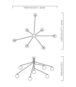 дизайнерский светильник Array Opal CTO Lighting Pendant Lamp