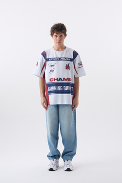 Футболка мужская Oversize с пич эффектом "Retro Sport"