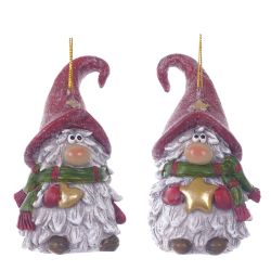GAEM Фигурка декоративная подвесная "Гном", L5,5 W5 H10 см, 2в.