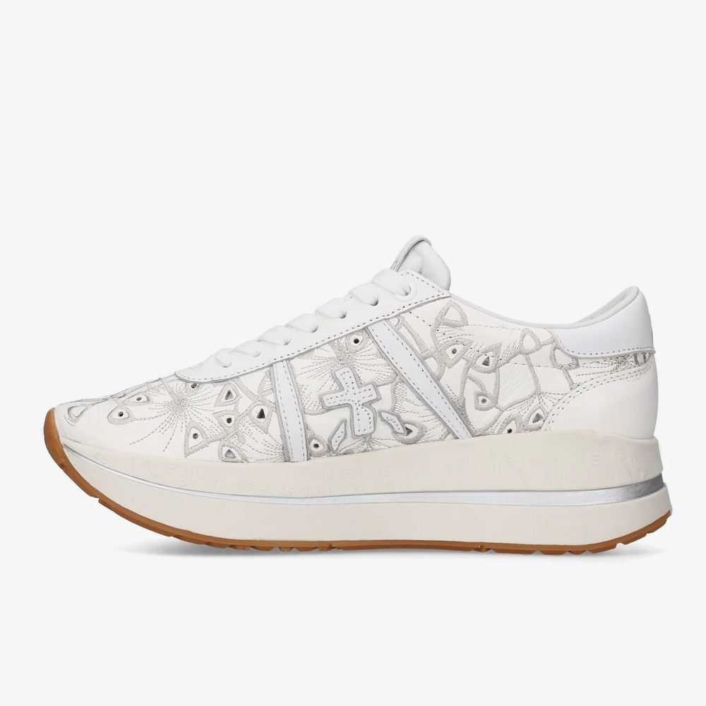 Кожаные кроссовки Premiata Bethcoin 8153 с перфорацией