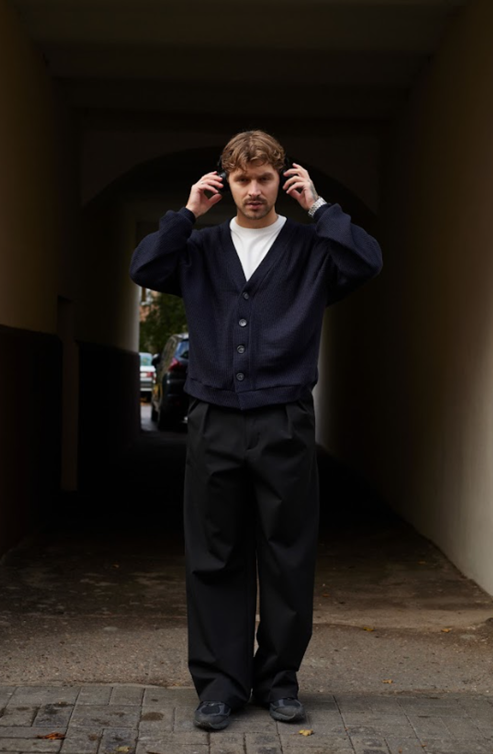 Кардиган темно-синий