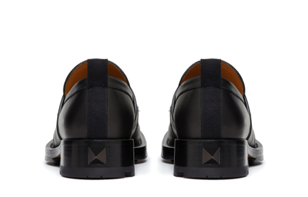 Valentino Roman Stud Loafers Men"s Black