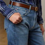 Straight Fit Stretch Selvedge Jean – мужские джинсы прямого кроя из японского денима от Ralph Lauren