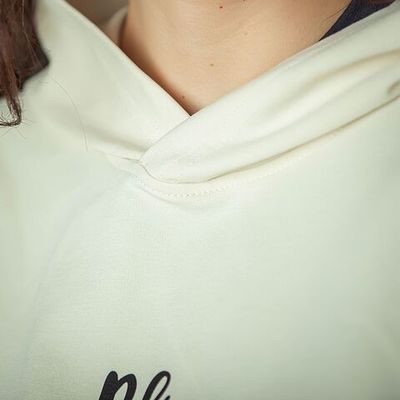 Bb team oversized hoodie for women - Tofu