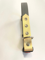 Ошейник для собак из Биотана , 25 мм, 40-65 см. Серый и золотой шимер