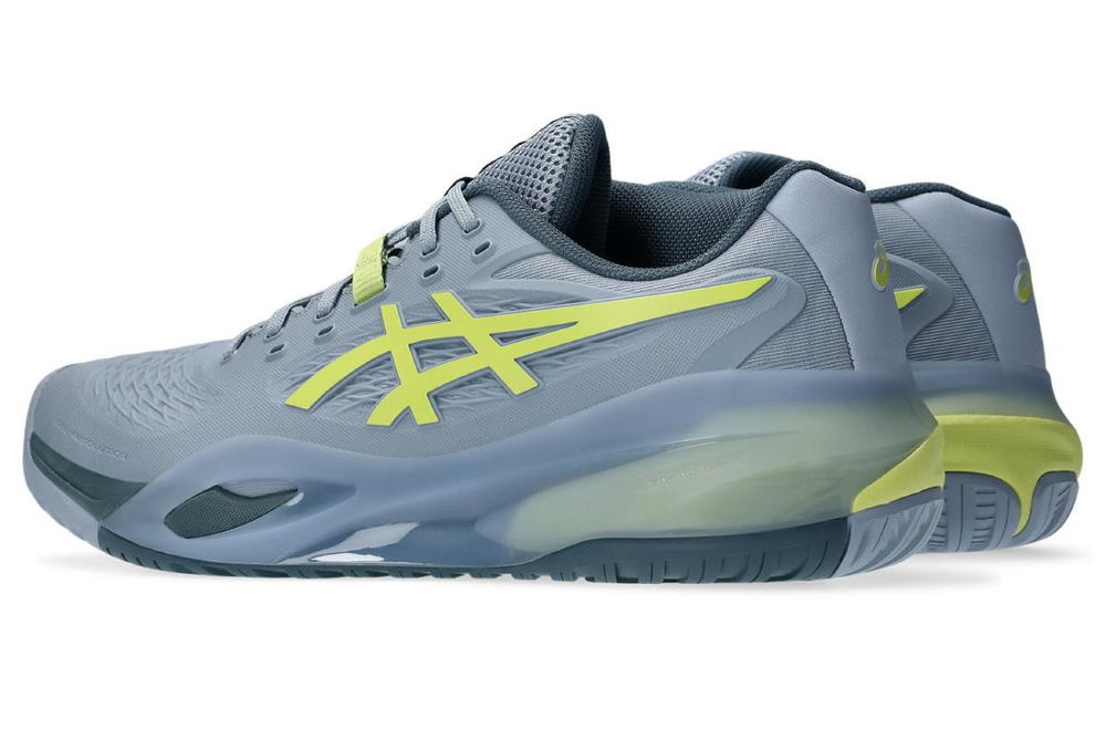 Мужские кроссовки теннисные Asics Gel-Resolution X - grey blue/pistachio