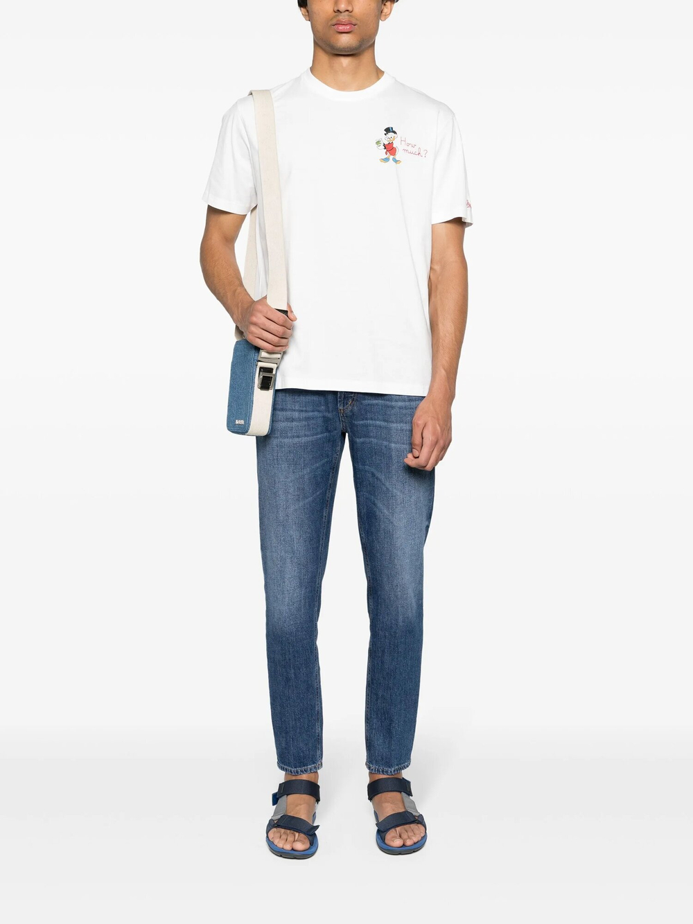 Футболка MC Saint Barth Scrooge how much белый