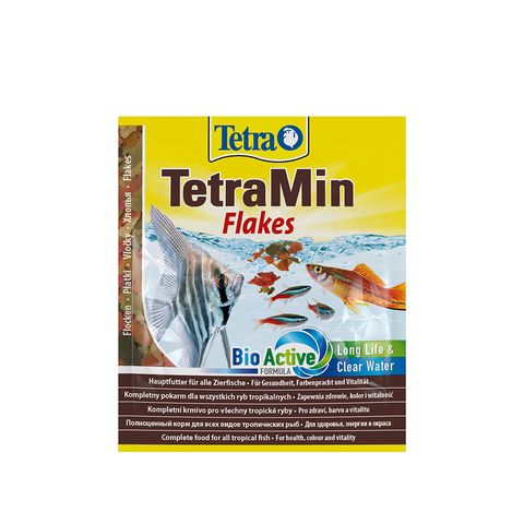 TetraMin (хлопья) 12г Основной корм для всех видов аквариумных рыб (Германия)