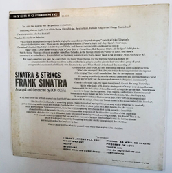 Винтажная виниловая пластинка Frank Sinatra Sinatra and Strings (1974)