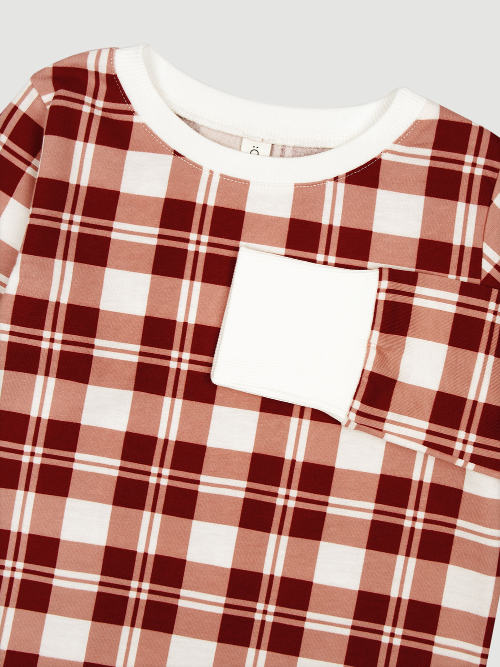 Пижама Mjölk Christmas Check, на манжетах