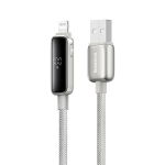 USB-A - Lightning Кабель Baseus Vipow Charging+Data 2.4A 1-2m - Galaxy Natural Titanium