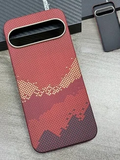 Карбоновый чехол для Google Pixel 10 с MagSafe Солнечный свет золотой горы (Sunlight of the Golden Mountain)