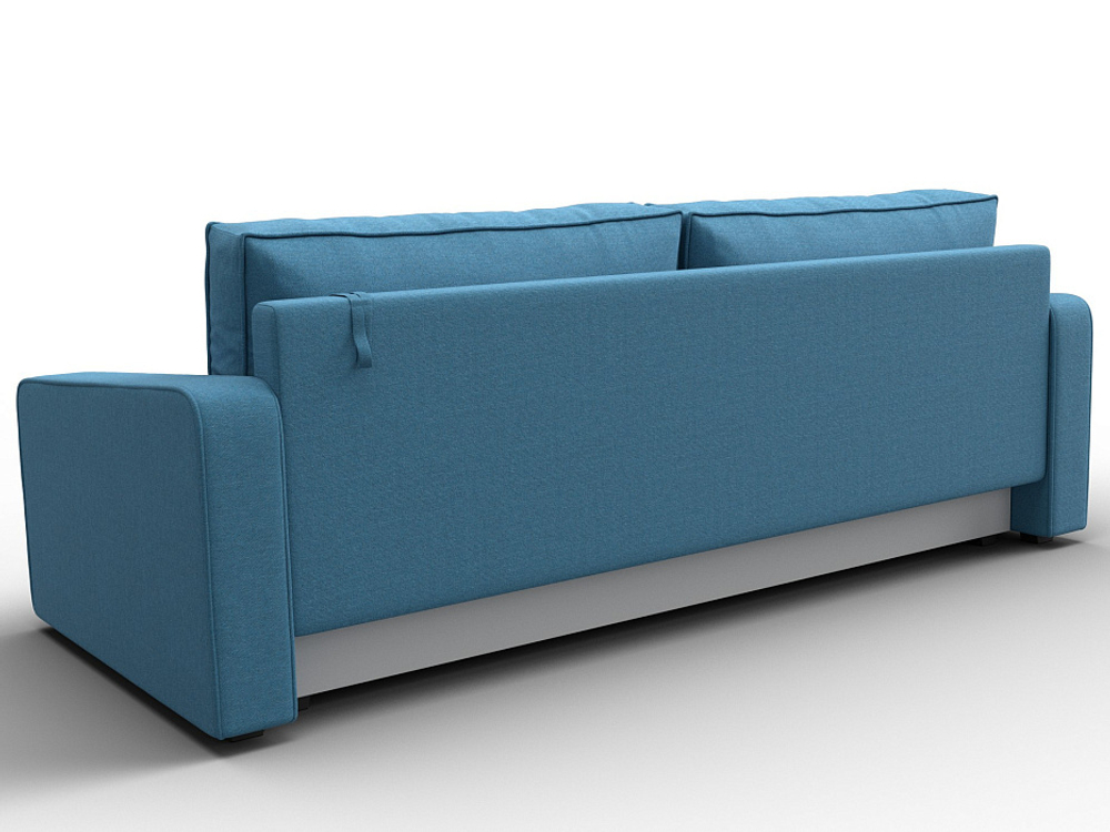 Диван прямой Лига-009, Амур 10 РОГОЖКА голубой