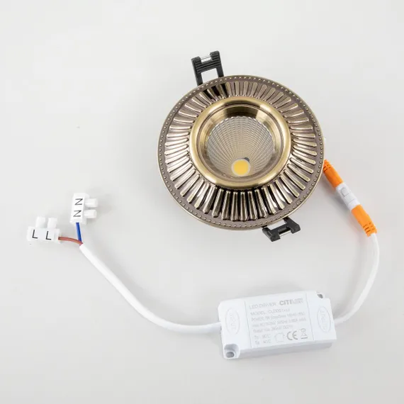 CLD042NW3 Дзета Бронза Св-к Встр. 7W*3500K