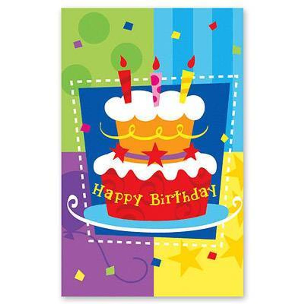 Скатерть &quot;Торт Birthday&quot; 140см*180см