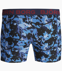 Мужские спортивные боксеры Björn Borg Shorts BB Branch 2P - bonnie blue