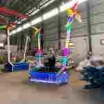 Банджи-батут «Ветряная мельница», 1-местный, 2×2×4,5 м