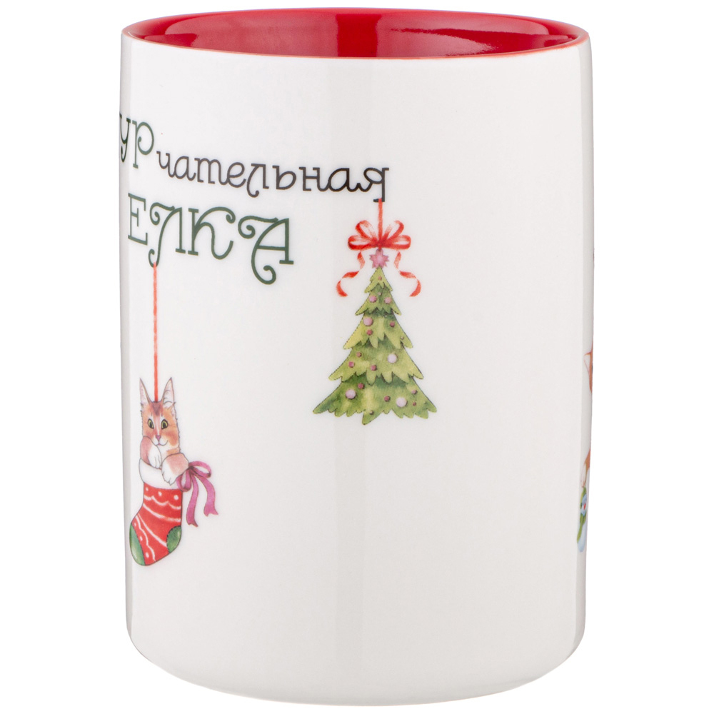 Кружка 400мл Замурчательная елка, 260-996
