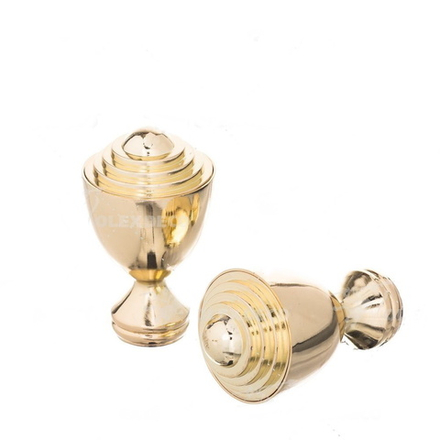 Наконечники "Паласио" d25 мм, цвет золото глянец