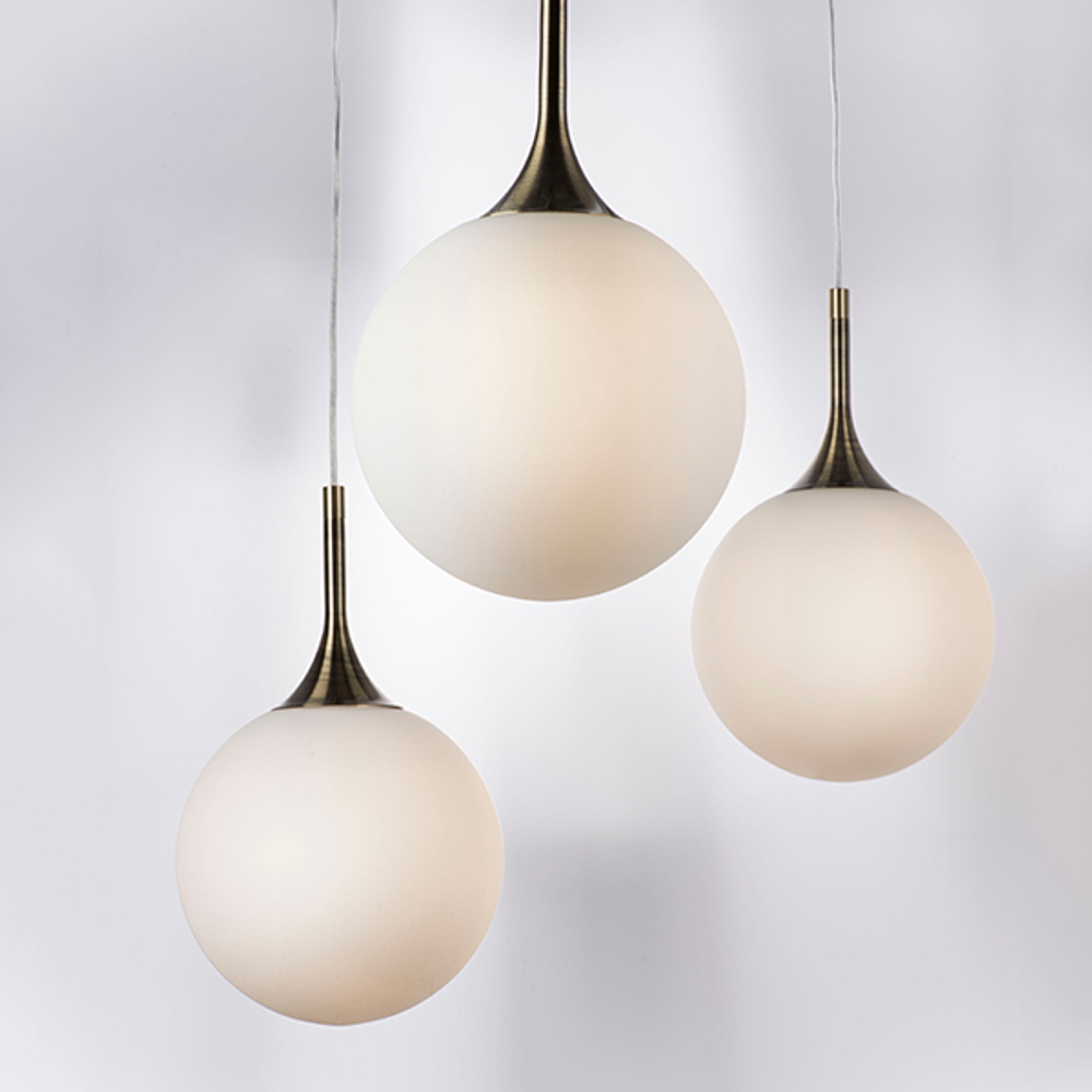 813021 Подвес GLOBO 1х40W E14 бронза/белый