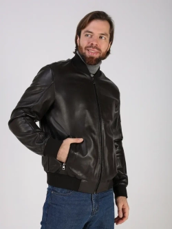 Кожаная куртка демисезонная Турция бомбер