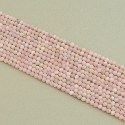 Нитка Розовый кварц 39 см. 3,8 мм. (Без замка)