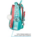 Ранец Berlingo Expert Max Kittens green 37х28х16см, 2 отд., с анат. спинкой + дождевик