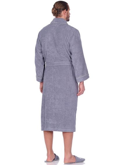 МИШЕЛЬ САЙЛИНГ серый мужской  халат Maison Dor