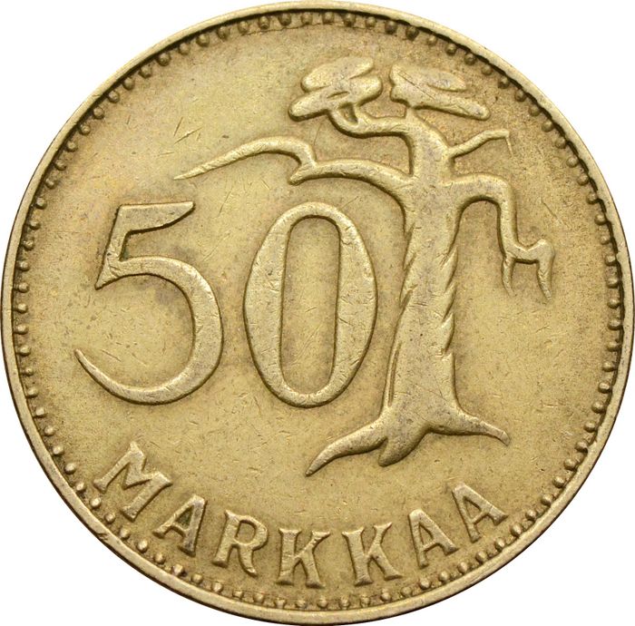 50 марок 1953 Финляндия