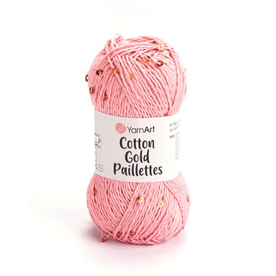 Пряжа YarnArt Cotton Gold Paillettes