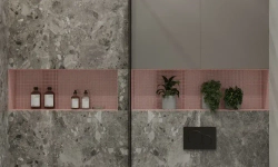 Мозаика стеклянная Pink glass (25х25) 300х300х4 мм (шт)