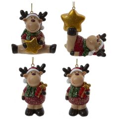 GAEM Фигурка декоративная подвесная "Олень", L4,5 W3 H8 см, 4в.