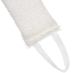 Мочалка для тела полипропиленовая с поролоном средней жесткости «TERRY», цвет белый, 43*11 см