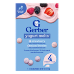 Gerber, Yogurt Melts®, для детей от 8 месяцев, ассорти из 4 шт. по 28 г (1 унция)