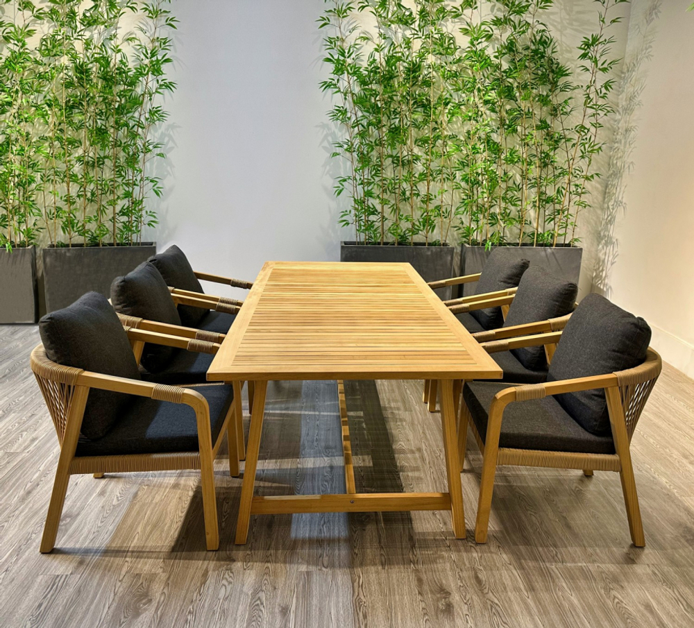 Обеденная группа Ideal Patio ЛЕОНОРЕН каркас тик, стол тик 220