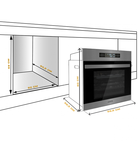 Электрический духовой шкаф Amir BE11 B INOX
