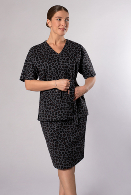 Юбка женская 4138зп, Леопард #225Лед014138зп