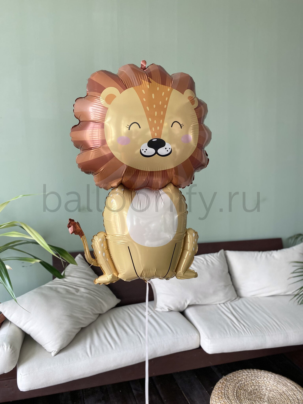 Шар (40''/102 см) Фигура, Лев, 1 шт.